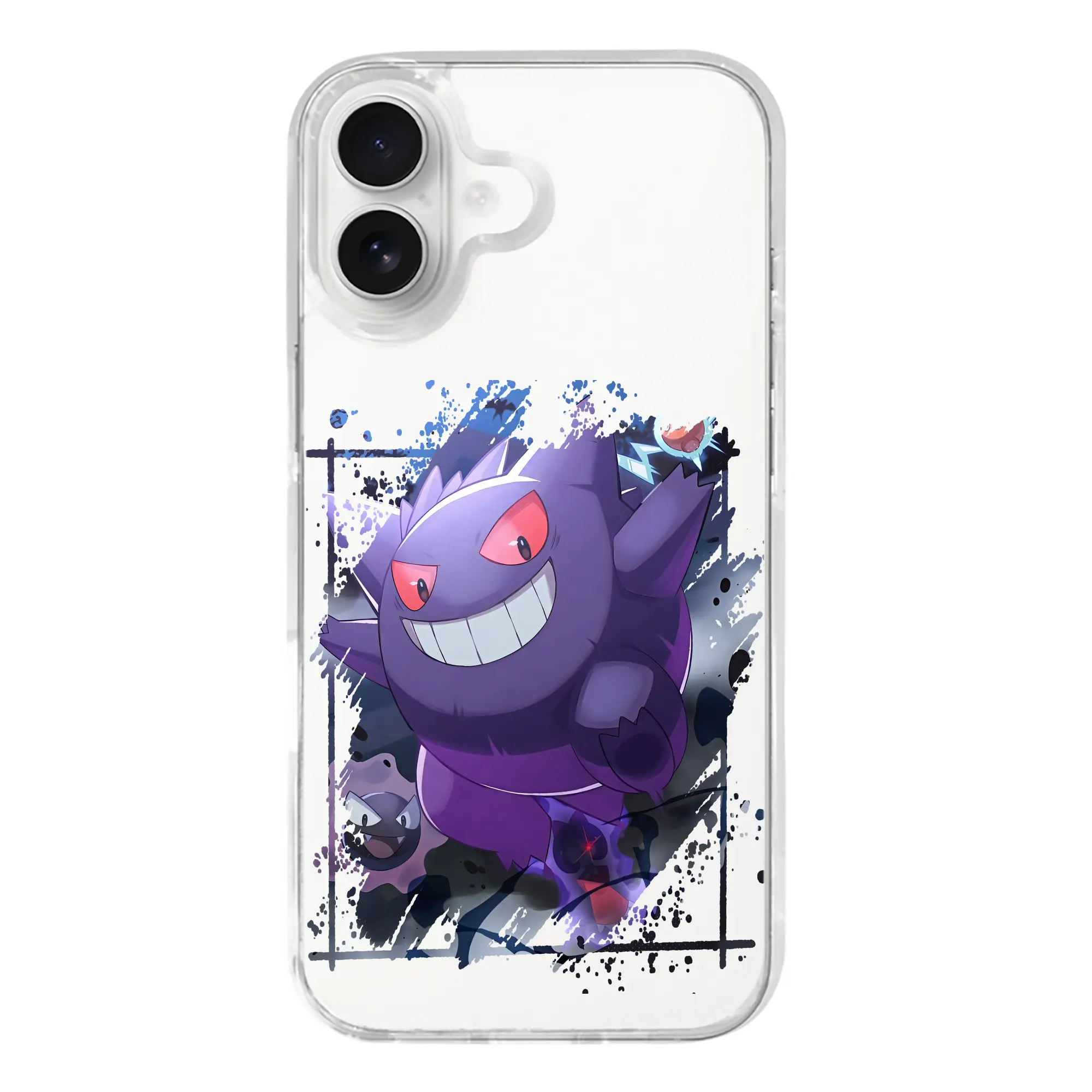 ポケモン グッズ,ゲンガー - iPhone 17シリーズ 透明スマホケース – 薄型・耐衝撃・精密フィット保護カバー